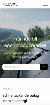 Comprehensive company in solar energy Iphone mockup
