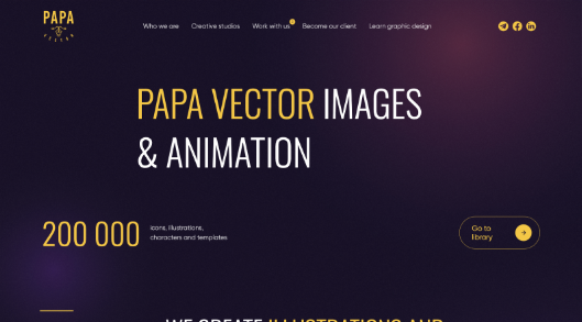 Studio of vector graphics Imac mockup